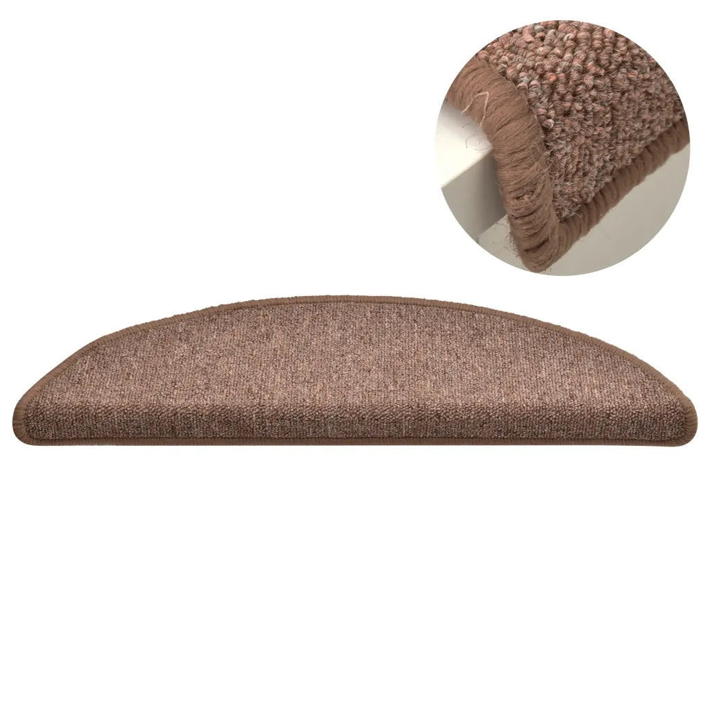 Tappetini per Scale 15 pz Marroni 56x17x3 cm cod mxl 77107