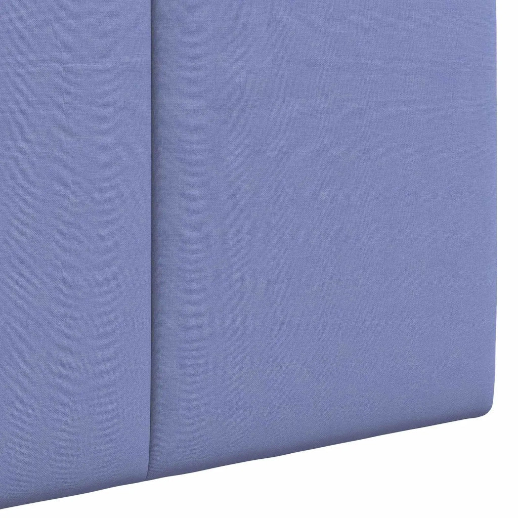Testiera sospesa Con luce LED Blu jeans Tessuto