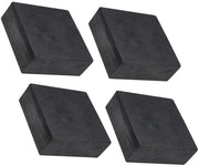 Set di tappeti antivibranti 4 pezzi - Gomma - 100 mm x 100 mm x 40 mm - Antiscivolo - Prestazioni d'assorbimento - Isolamento antivibrazioni - Resistente ai graffi - Tappeti di isolamento antivibrazioni