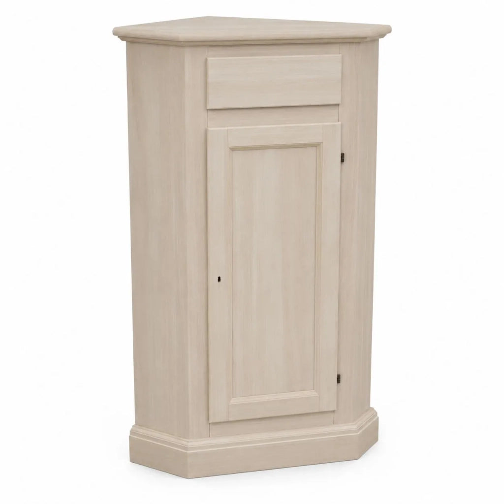 Angolare in legno classico 1 porta 1 cassetto grezzo l.54 x 54 h.130 (5010) - Mobili 2G