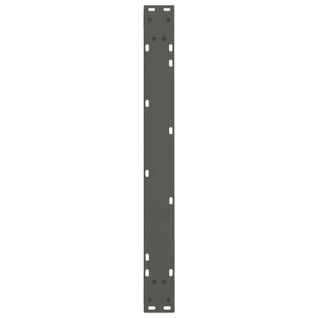 Set di 2 gambe moderne per tavolo da pranzo a forma di V 90 x 72-73,3 cm con piedini regolabili in acciaio antracite 02_0056940
