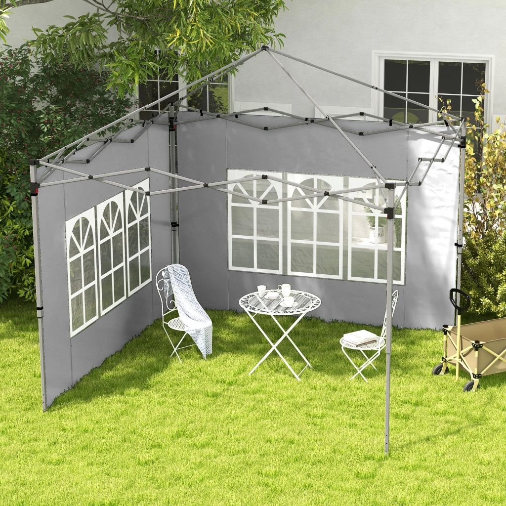 Tende laterali per gazebo 3x3m 3x4m ¨C zephmum ¨C grigio