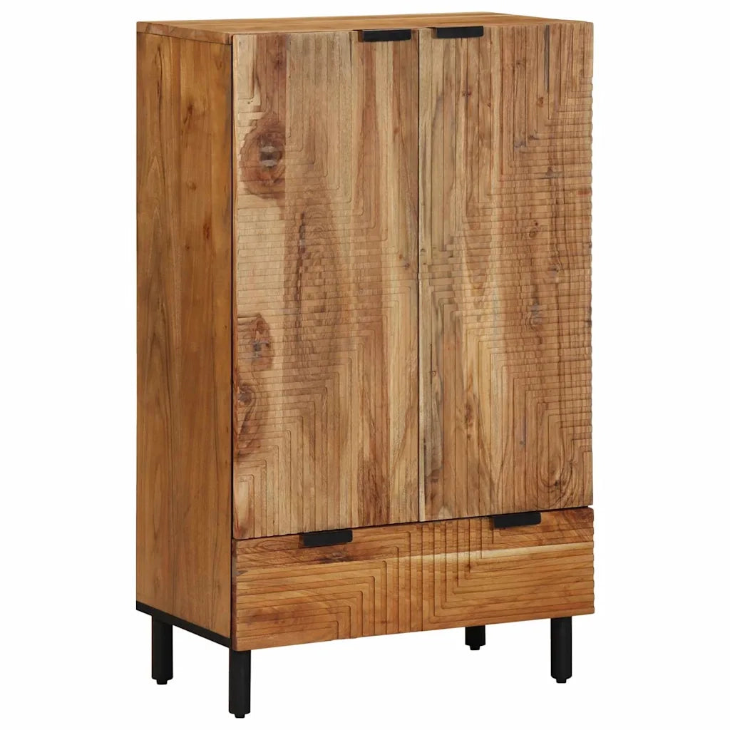 Credenza Naturale 60 x 33,5 x 100 cm Legno di Acacia Massello 4017786