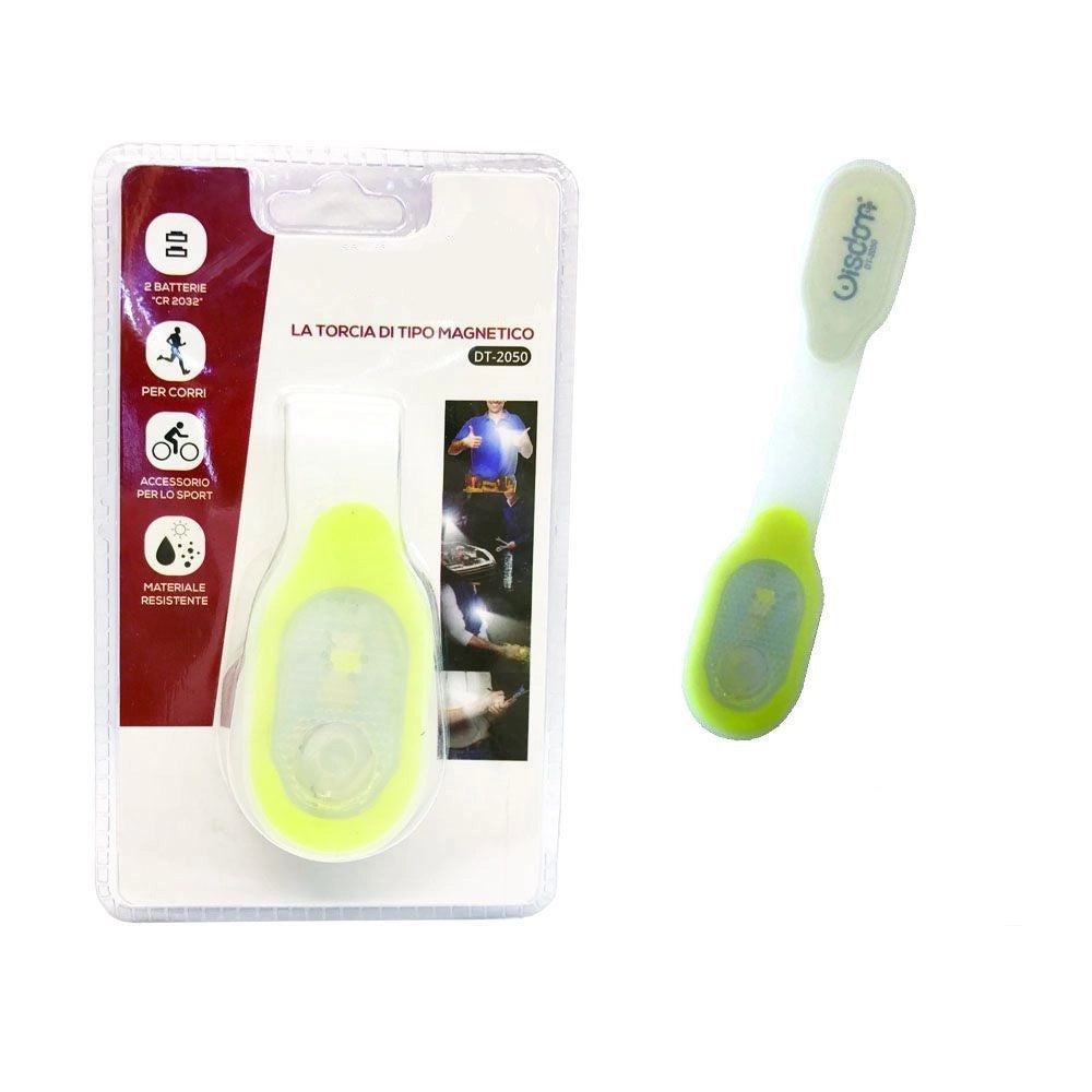 Trade Shop - Luce A Molletta Tascabile Sport Bici Torcia Tipo Magnetico Resistente Dt-2050 -
