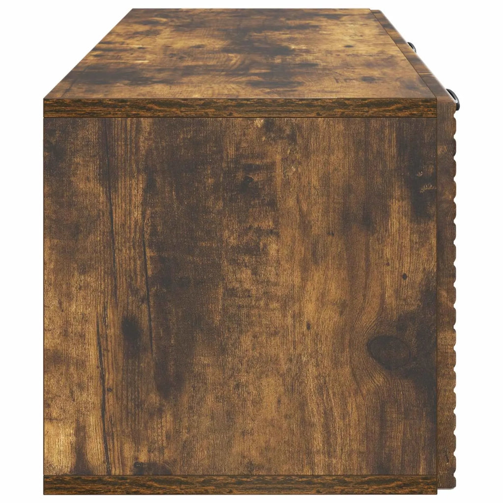 Mobile Porta TV da Muro Rovere Fumo 78,5 x 31 x 30 cm