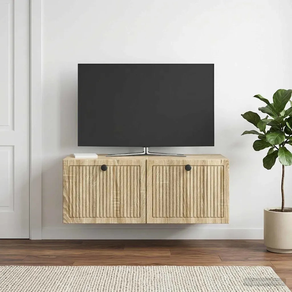 Mobile Porta TV da Muro Rovere Sonoma 78,5 x 41 x 30 cm 898007