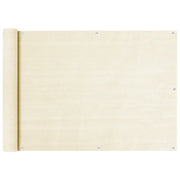 Schermo Frangivista per Balcone Crema 75x500 cm in HDPE  cod mxl 48163