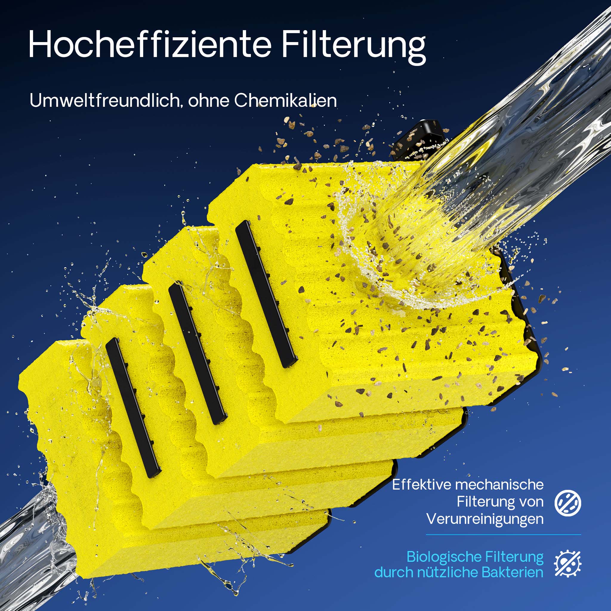 Set di upgrade 1 per filtro bio a flusso continuo CBF-350B per aumento di volume a 60.000 l