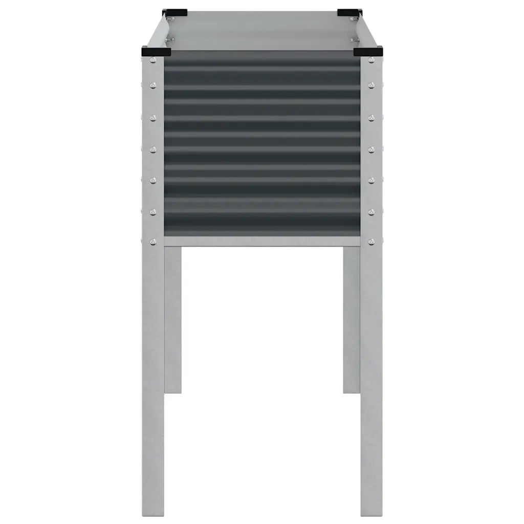 Fioriera da giardino antracite 100x45x90 cm in acciaio 4008972