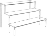 Oggetto di esposizione in acrilico trasparente per dessert e cupcake con supporto di esposizione, figura pop veganistica e stand per rossetto (30 x 8 cm)