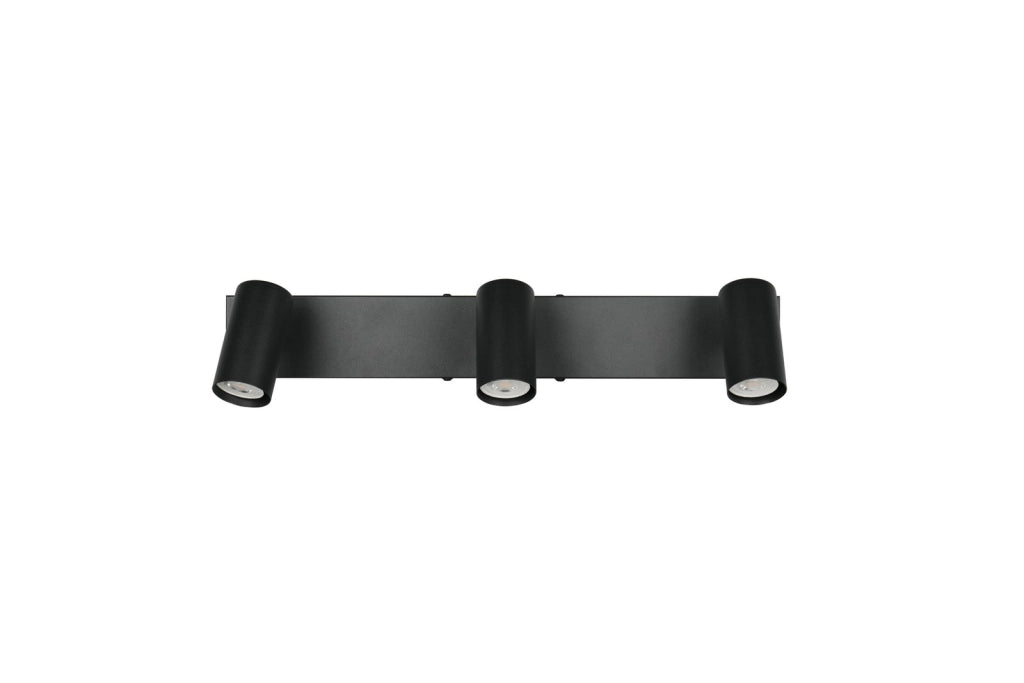 Faretto soffitto moderno TARYN nero 3xGU10 metallo