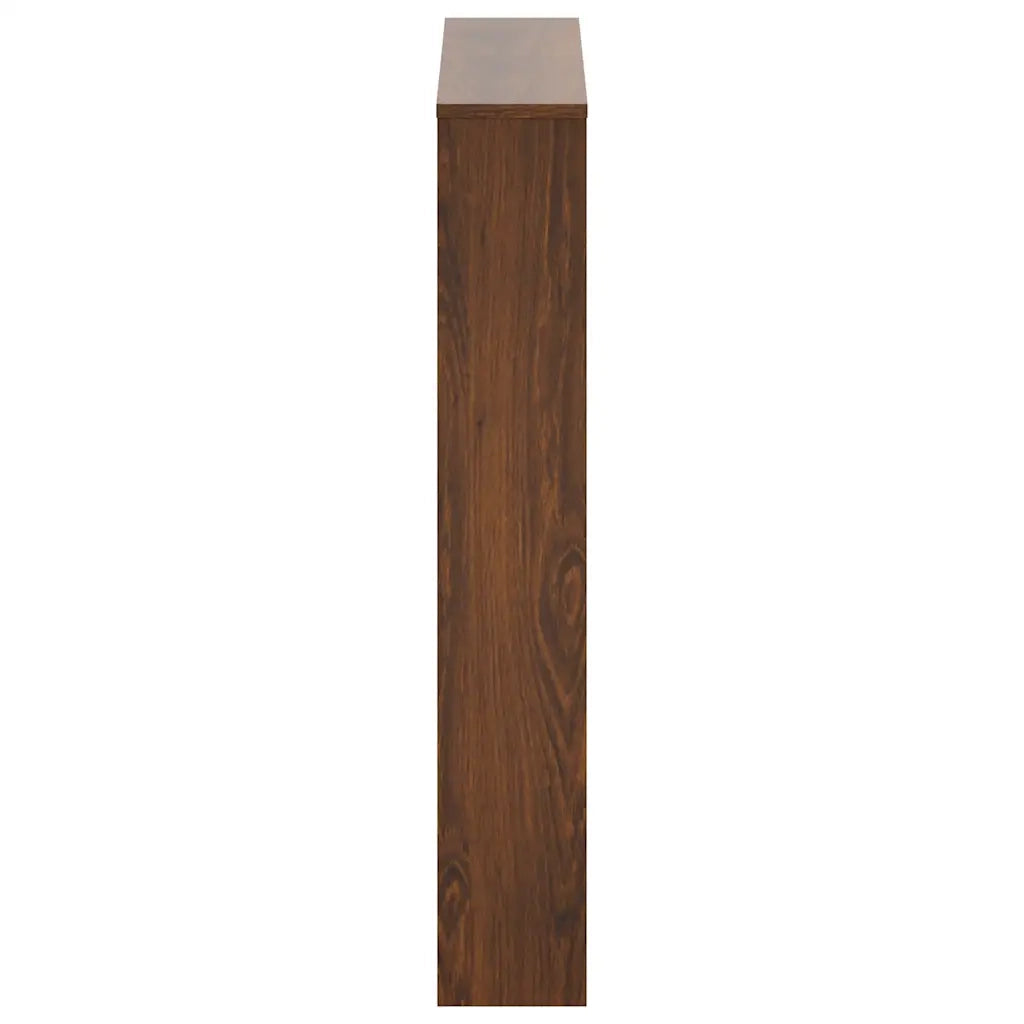 Scarpiera con Specchio a 3 Livelli Rovere marrone 63x17x102,5cm 342640