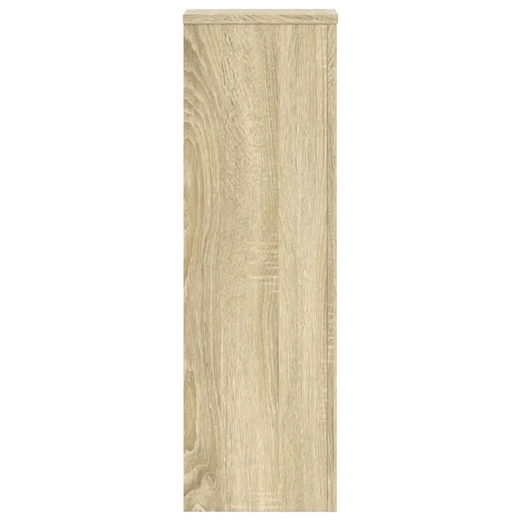 Supporti per Piante 2 pz Rovere 25x25x80 cm in Multistrato