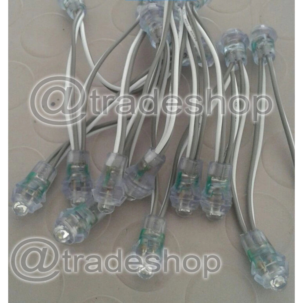 Trade Shop - 50 Led Cielo Stellato Faretti Incasso Luce Bianca Fredda Kit Punti Luce 12v Ip68 -