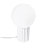 Lampada da tavolo SFERA bianca sfera vetro G9 8W Pure Lume
