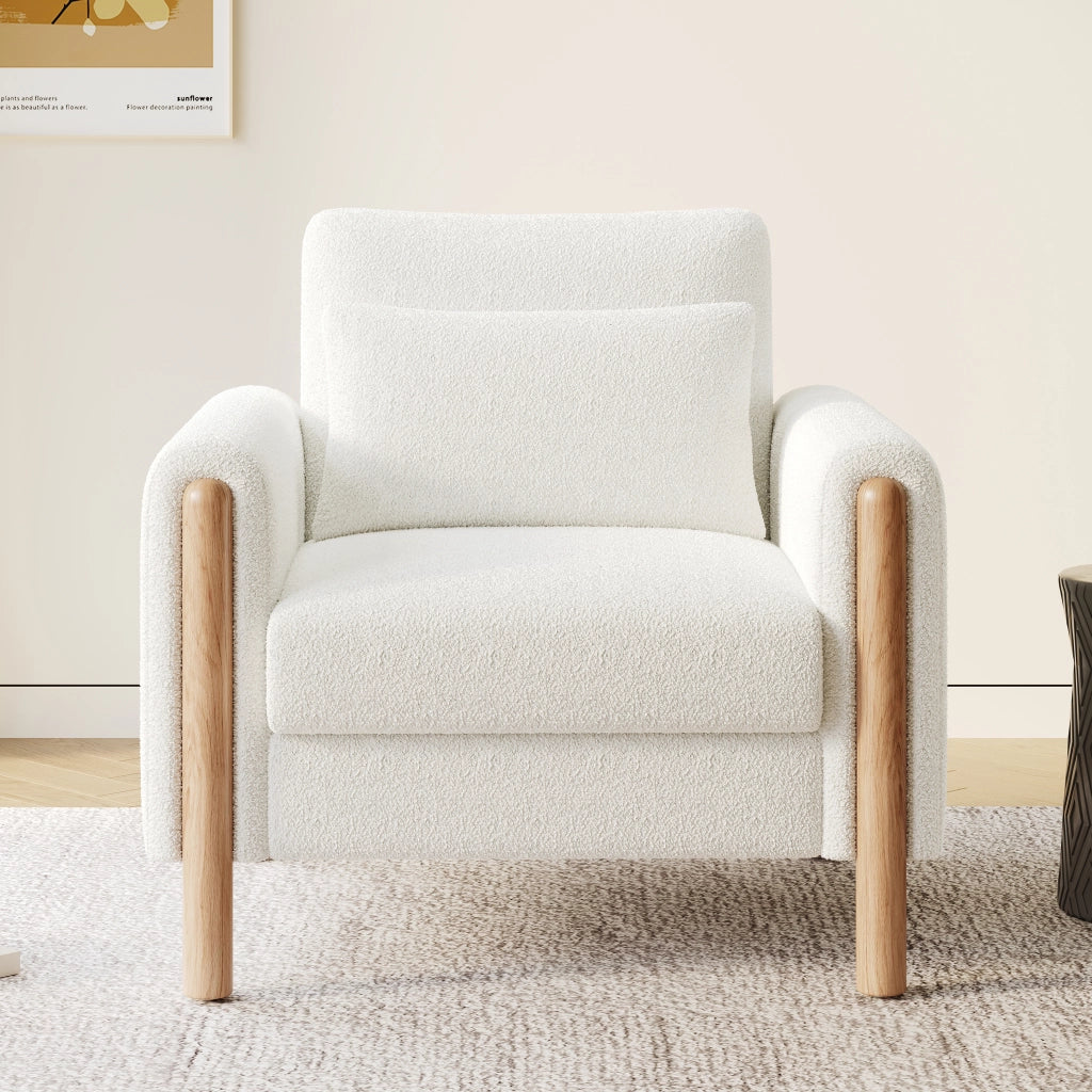 POLTRONA lounge 87x83x88,5 cm in Teddy bianco