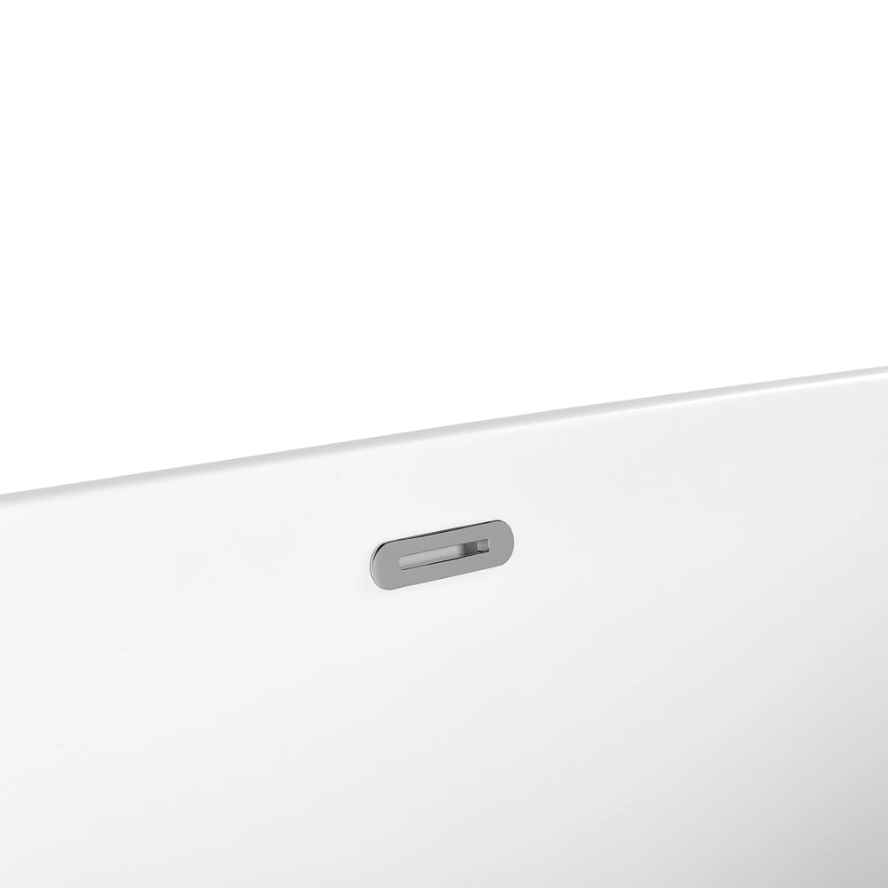 Vasca da bagno freestanding in acrilico bianco opaco 170 x 75 cm bagno moderno