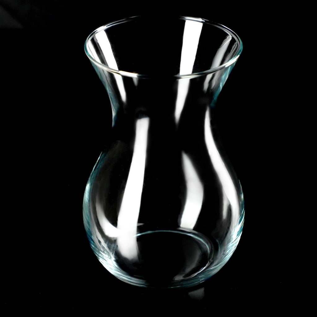 Vaso in vetro KADAX per fiori e bouquet, trasparente, liscio, classico, 18 cm