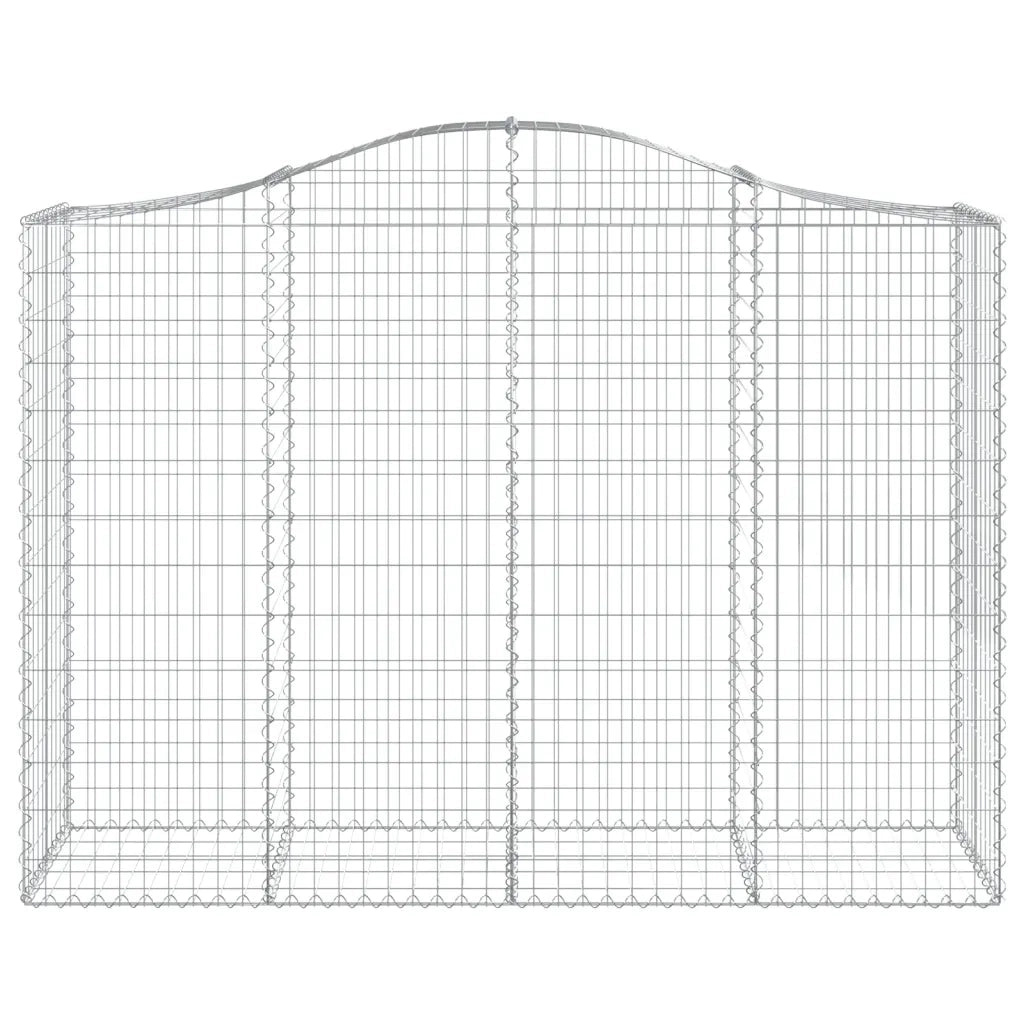 Cesti Gabbioni ad Arco 10 pz 200x50x140/160 cm Ferro Zincato 3145690