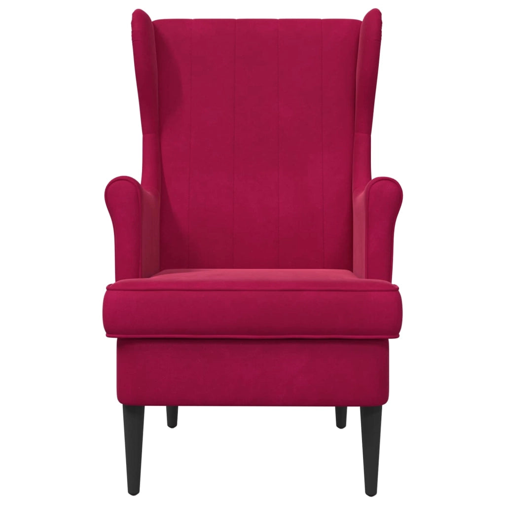 Poltrona | Sedia Relax Rosso Vino Velluto