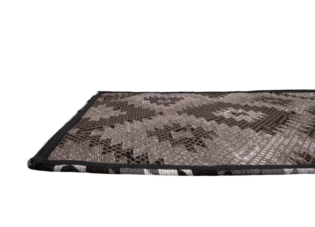 Tappeto Arredo Antiscivolo Camera Salotto Disegno Astratto Geometrico Avana By Suardi - 65x110(Set 2) - Nero