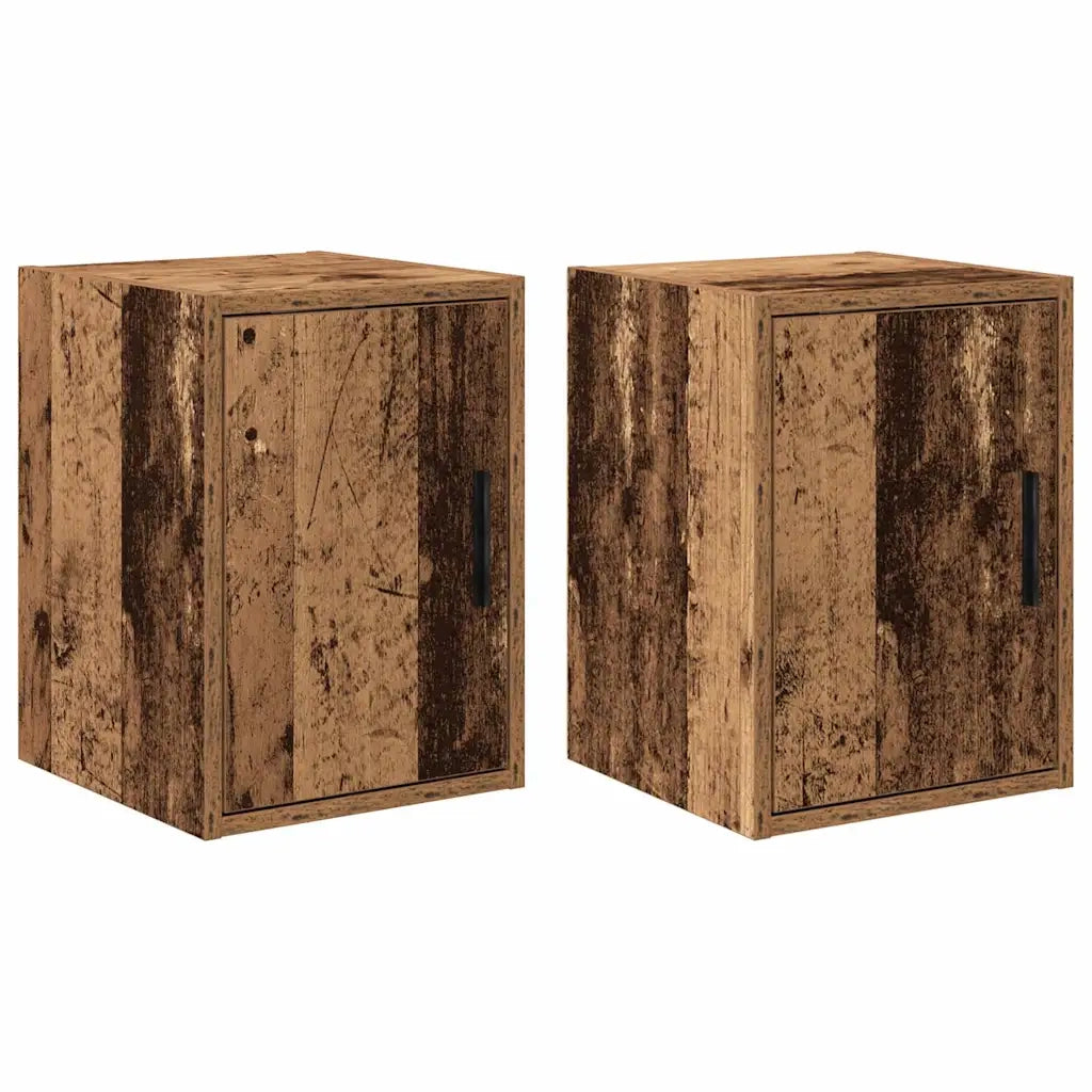 vidaXL Pensili per Garage 2 pz Legno Antico in Legno Multistrato