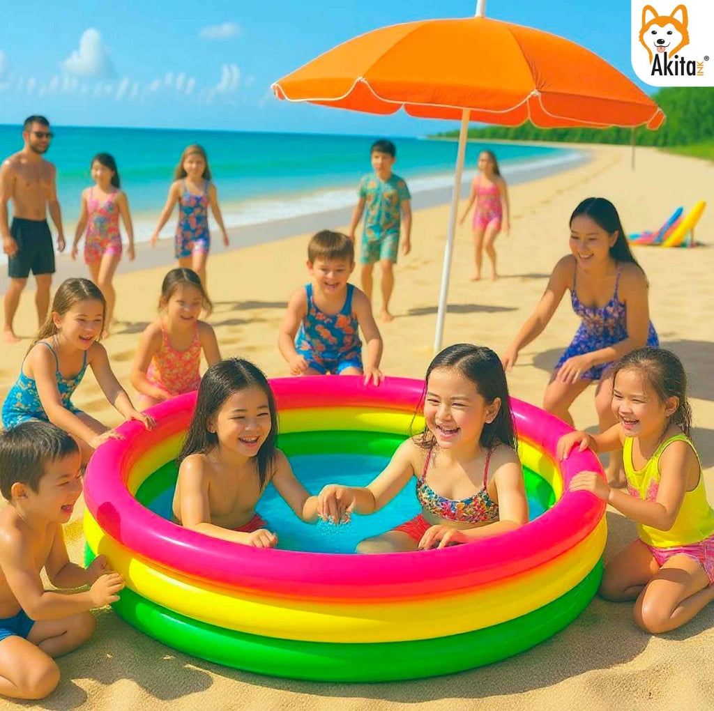 Akitaink Piscina Bambini 1 3 Anni Fondo Soft