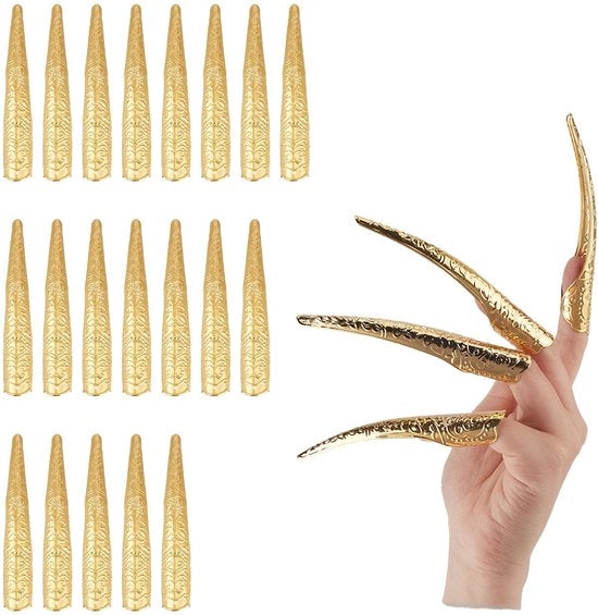 Anelli per unghie in forma di artiglio d'orso per Halloween cosplay