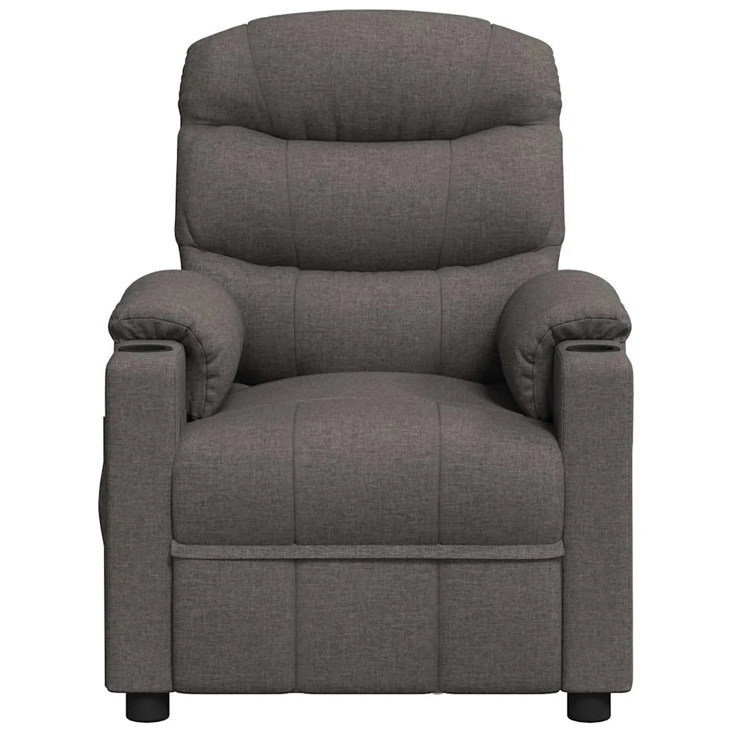 Divano Sedia-Poltrona Reclinabile in Tessuto Grigio Scuro 771601