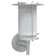 Applique da esterno resistente alle intemperie per giardino 19 x 19 x 31 cm acciaio inox argento 02_0056596