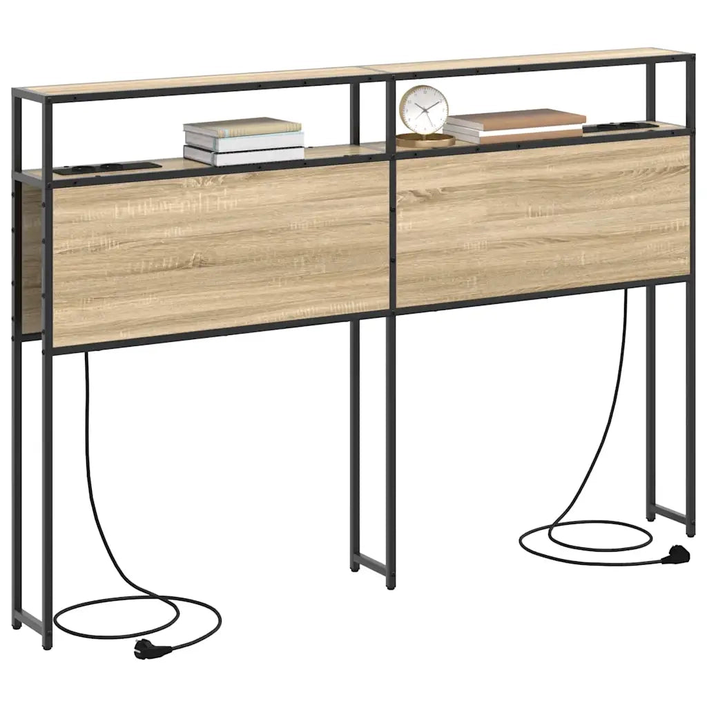 vidaXL Testata contenitore rovere sonoma 160 cm Legno multistrato