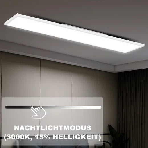 ZMH Lampada da soffitto plafoniera LED dimmerabile pannello lungo RGB per soggiorno cucina festa