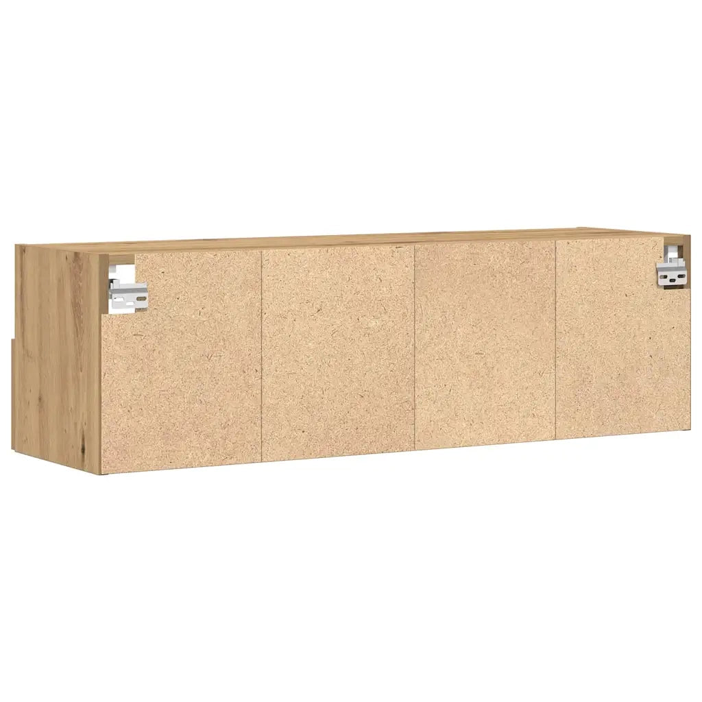 Mobile TV da parete rovere artigianale 100 x 30 x 30 cm 862190