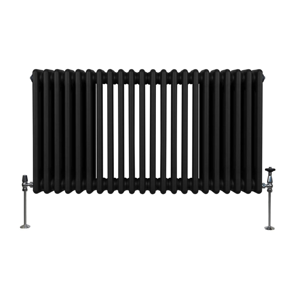 Termosifone Radiatore a 3 colonne per riscaldamento centralizzato Nero 60 x 101cm