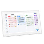 Calendario Digitale 15,6 Pollici - Touchscreen Interattivo - Planner Elettronico - Programmazione Pasti - Personalizzazione Dashboard - Schermo FHD 1080p - Planner Familiare