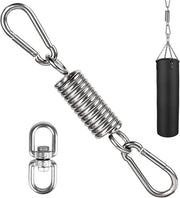 Sedia oscillante con molle in acciaio inox con 2 ganci a carabina hanger a gancio 360° rotativo per sedia oscillante molle oscillante gancio di oscillazione orecchione per sedia oscillante sacco di boxe asciugamano per yoga