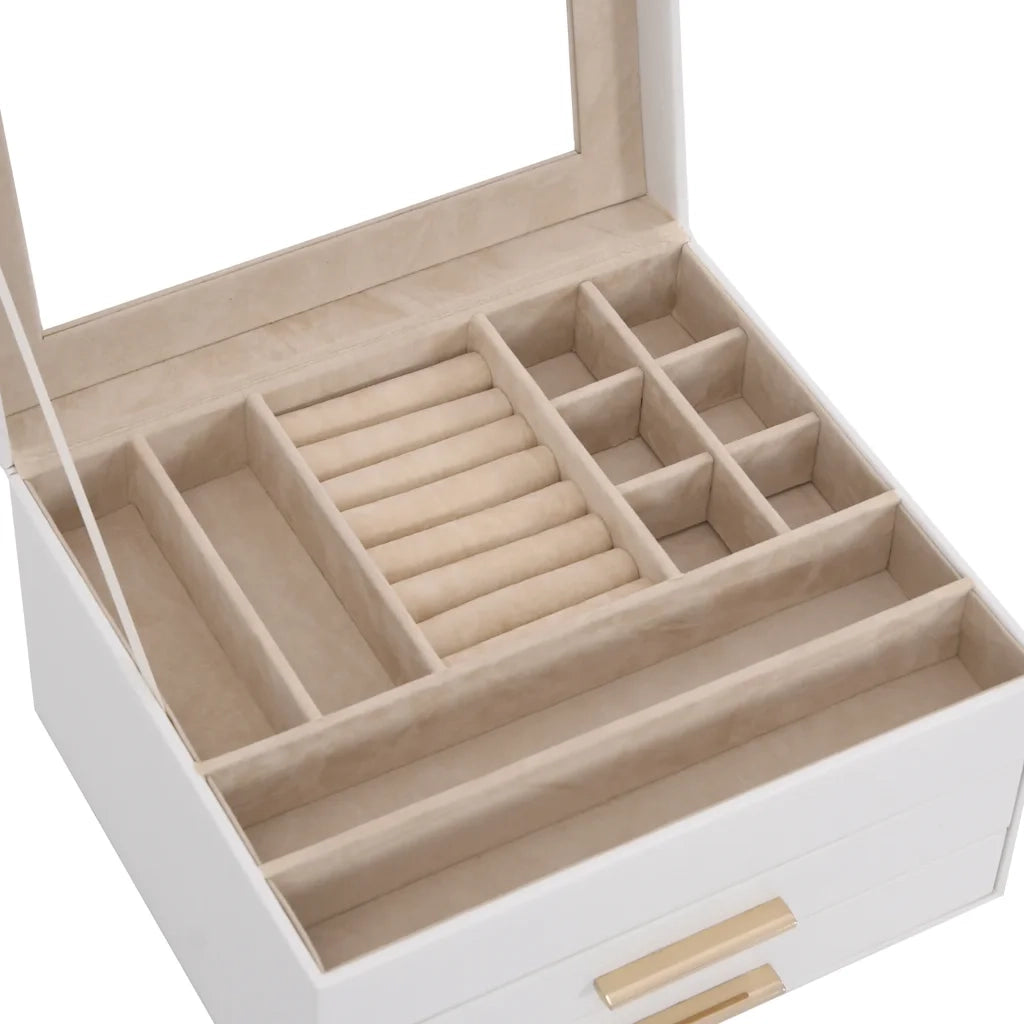 Portagioie 3 Strati Bianco 23x20,5x14 cm 4103557