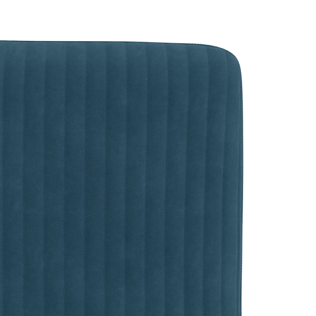 vidaXL Sedie da Pranzo 2 pz Blu in Velluto