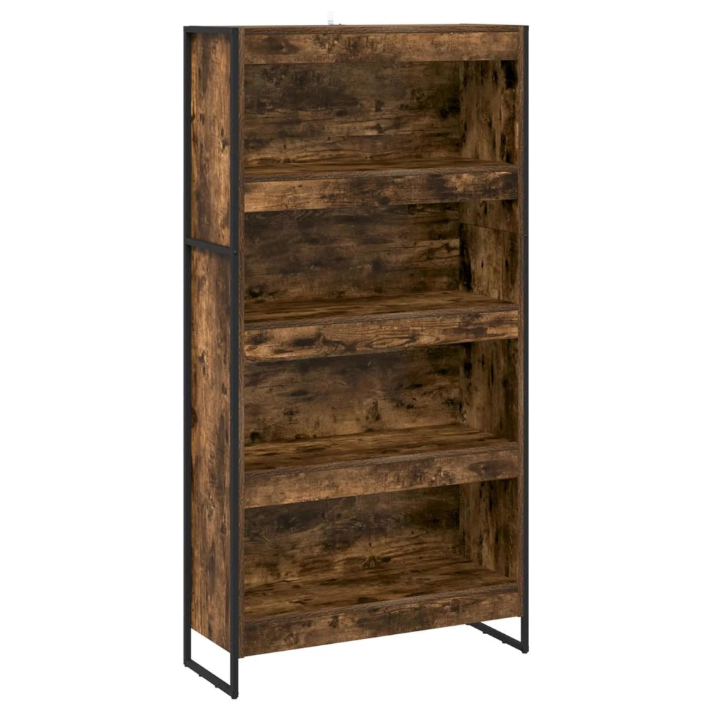 Armadio per Libri 2 pcs Quercia Fumosa 80 x 30 x 155 cm 3403006