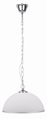 Lampada a sospensione Sugar 1xE27 60W cromo/bianco Candellux