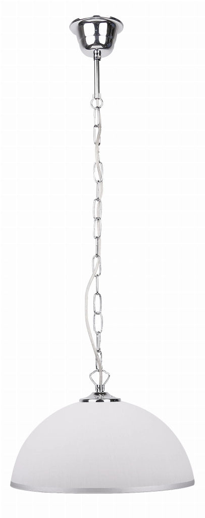 Lampada a sospensione Sugar 1xE27 60W cromo/bianco Candellux