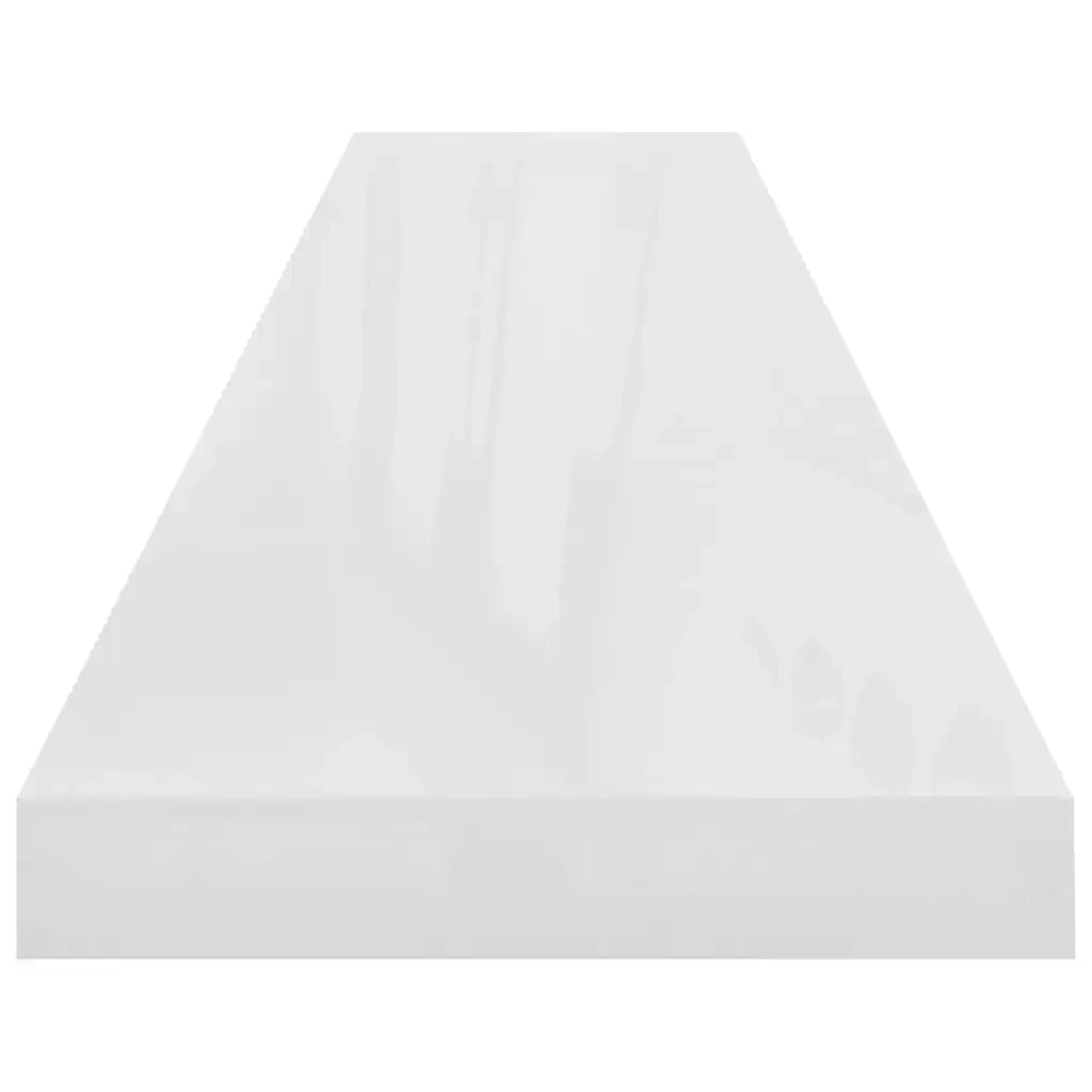 Scaffali a Parete 4 pz Bianco Lucido 120x23,5x3,8 cm in MDF cod mxl 33743
