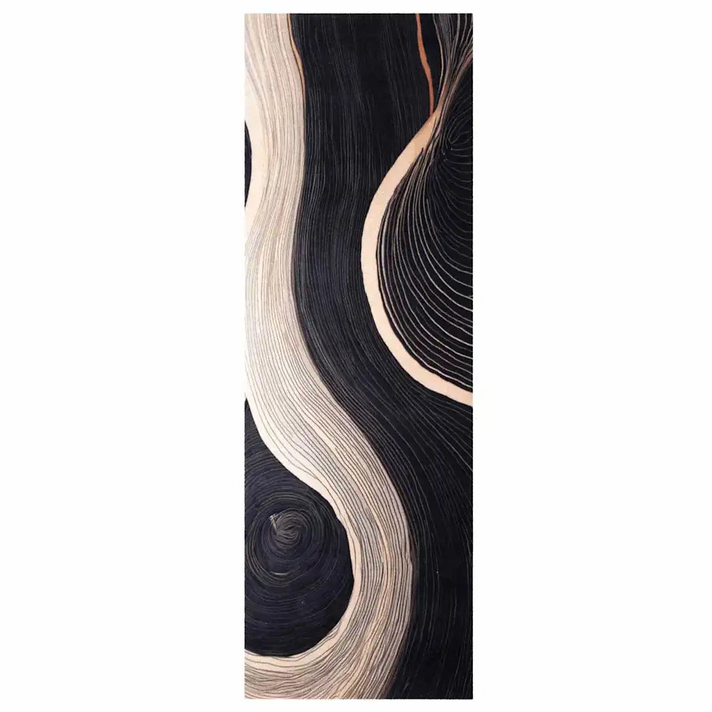 Tappeto da Cucina Nero 180 x 60 cm Velluto 42013419