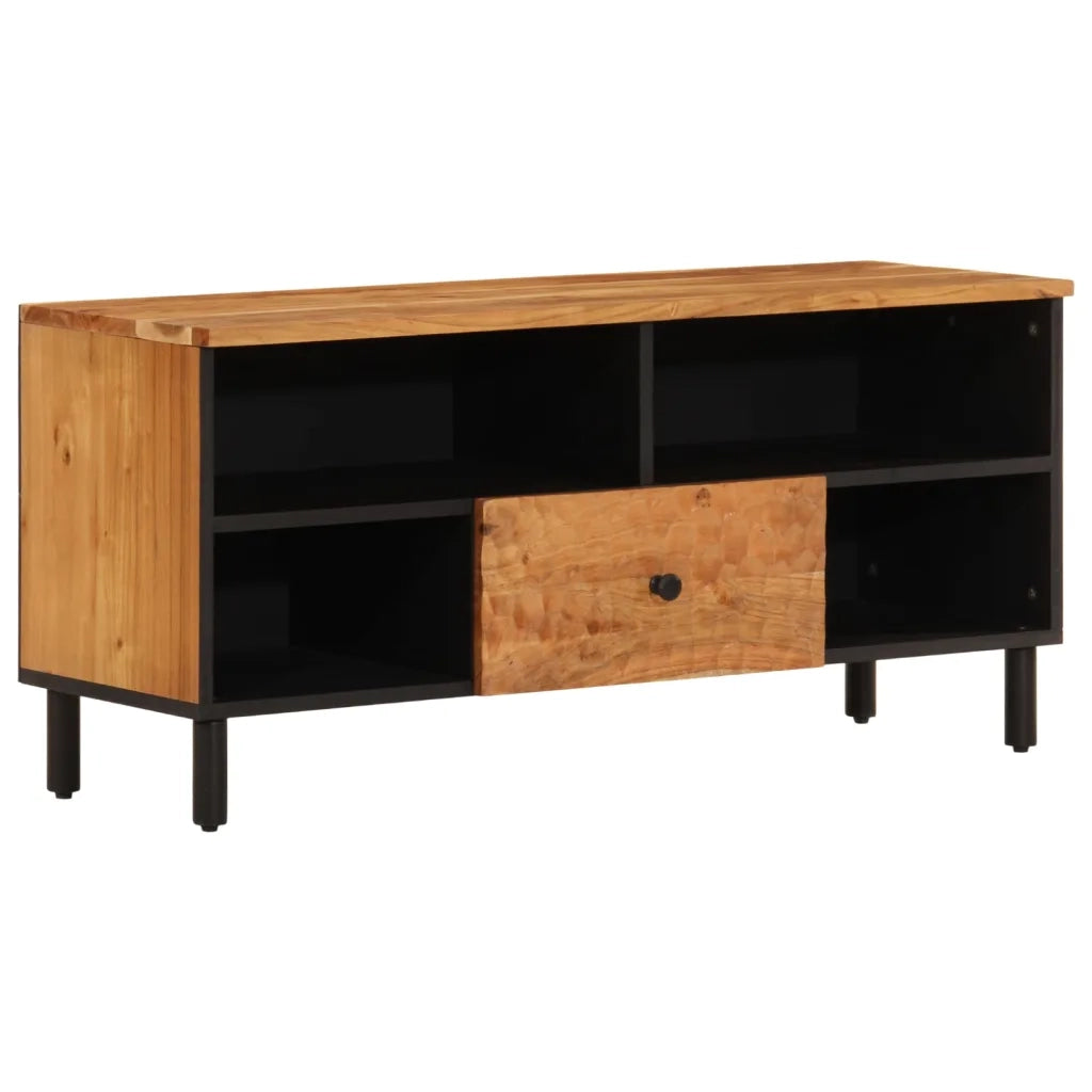 Mobile Porta TV 100x33x46 cm in Legno Massello di Acacia 356871