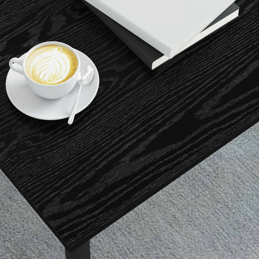 Tavolino da salotto Rovere Nero 100 x 100 x 45 cm 892584