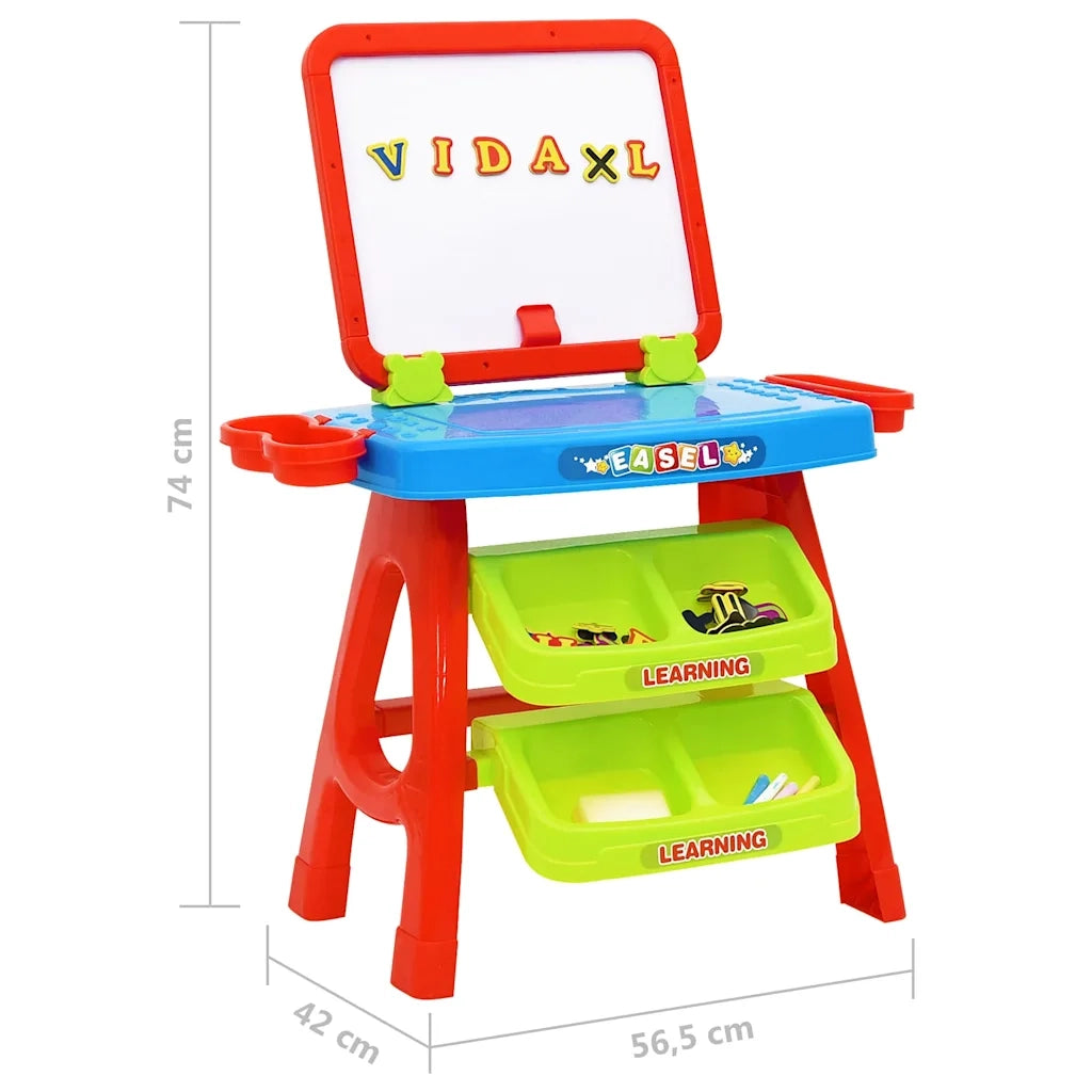 Set da Gioco 3-1 per Bambini con Cavalletto e Scrivania 80341