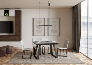 Tavolo Allungabile 120-180x90x74 cm Bernadette Cemento