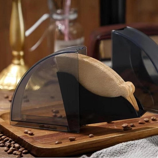 Dispensatore di filtro per caffè - contenitore per 50 filtri - chiusura ermetica - custodia per sacchi di filtro - dimensione 1