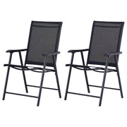 Sedia da pranzo pieghevole ¨C zephmum ¨C 2 pezzi, nero, 58x64x94 cm