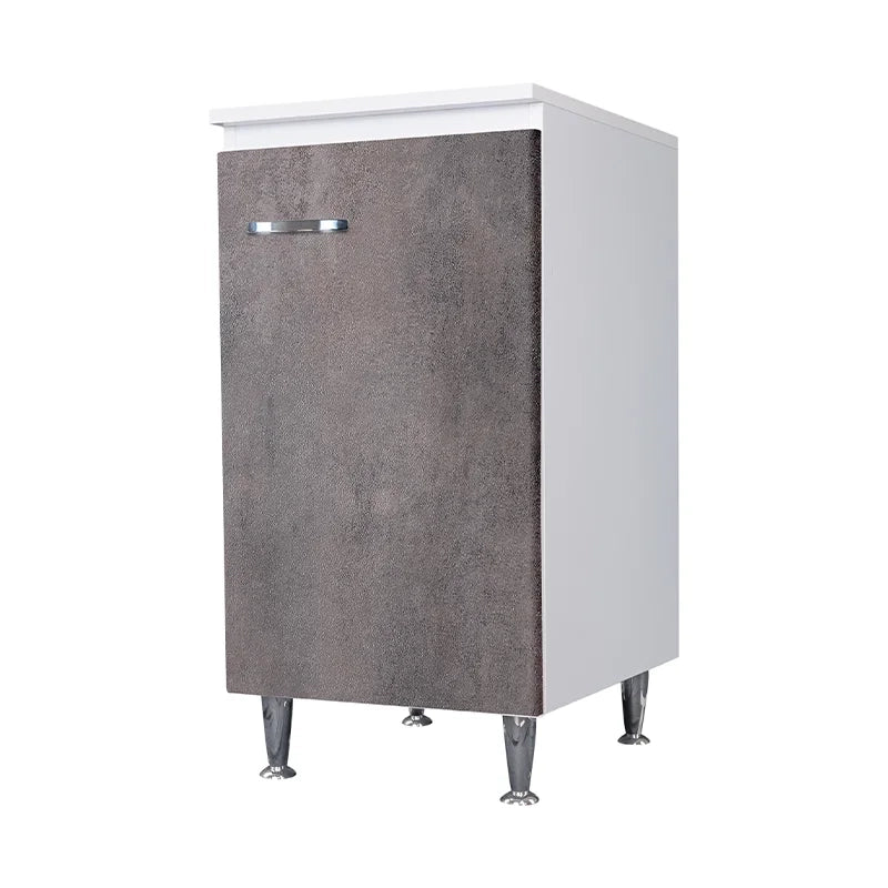 Base 45x50 anta corten grigio maniglia sinistra